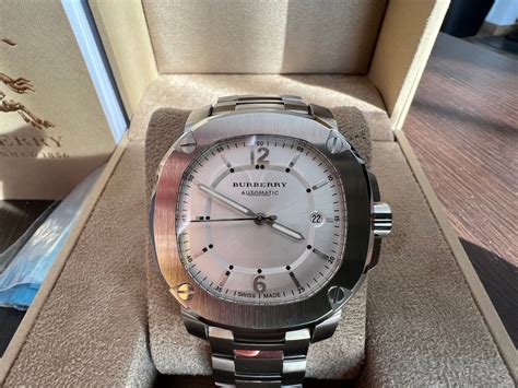 replica burberry wstch|Tried on a new Burberry watch .